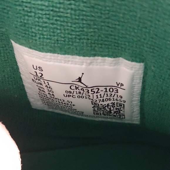 *SOLD*Air Jordan 10 Retro Wings White Clover Sz 12 - Picture 5 of 8